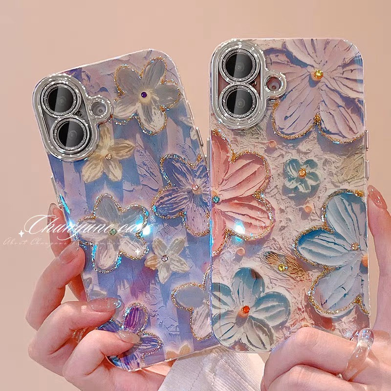 iPhoneケース かわいい お花柄 おしゃれ スマホケース