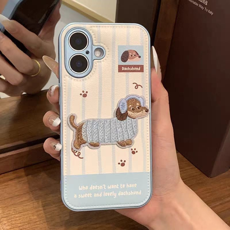 iPhoneケース　立体　ドッグ　かわいい　スマホケース