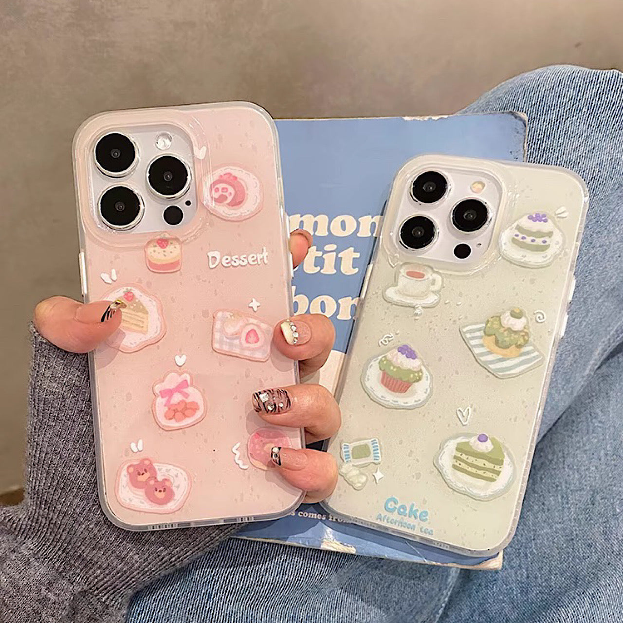 iPhoneケース かわいい スイーツ 単色 スマホケース