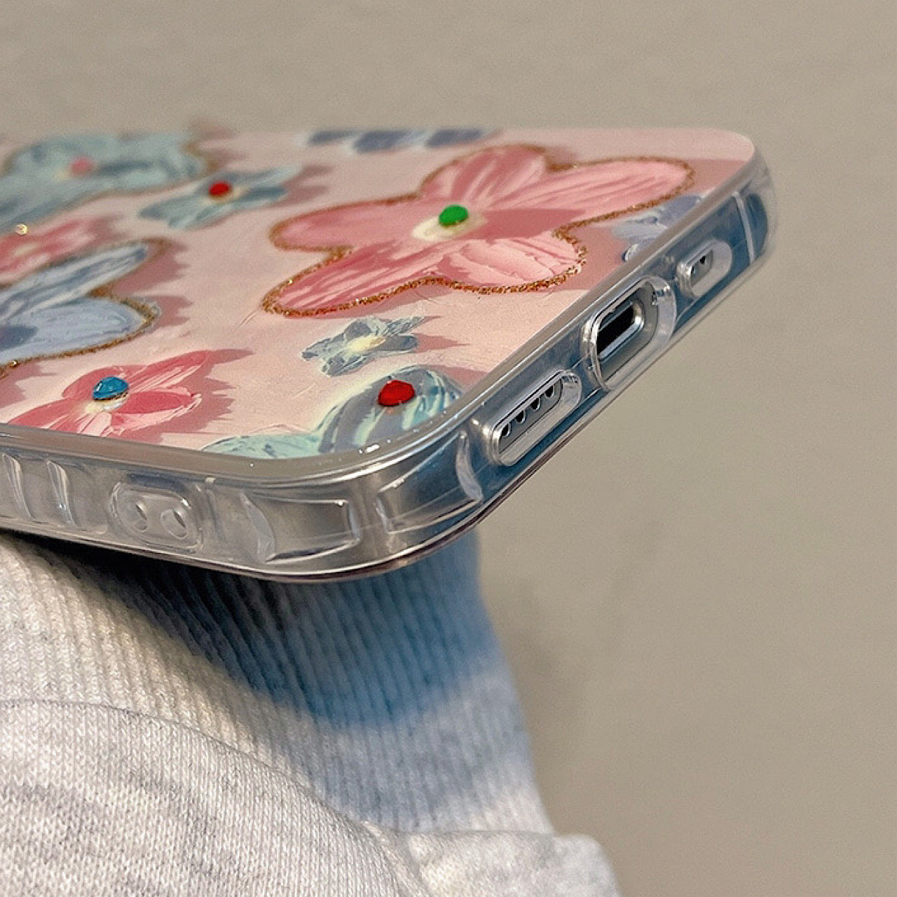 iPhoneケース かわいい カラフル フラワー スマホケース