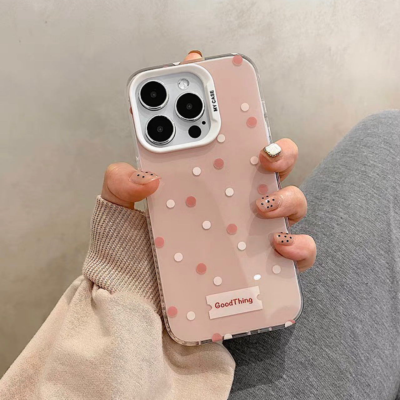 iPhoneケース かわいい ピンク シンプル スマホケース