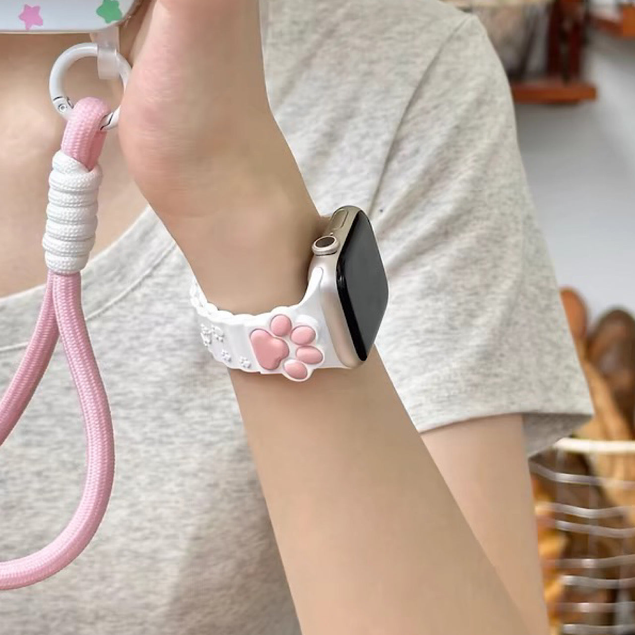 AppleWatch かわいい 猫 ぷにぷに アップルウォッチバンド