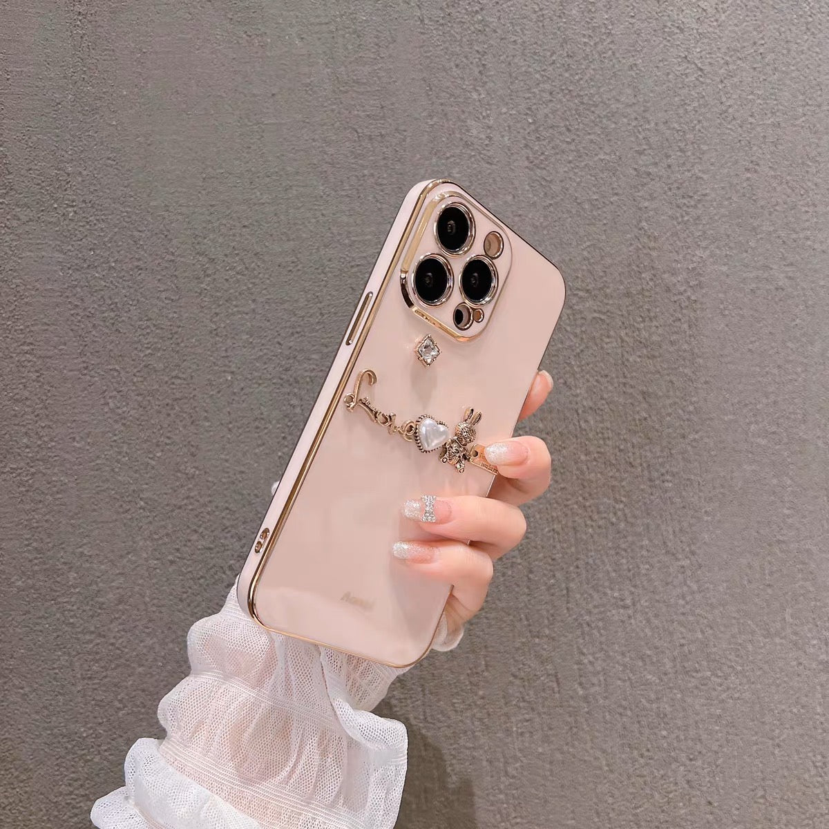 iPhoneケース かわいい 立体 うさぎ ハート スマホケース