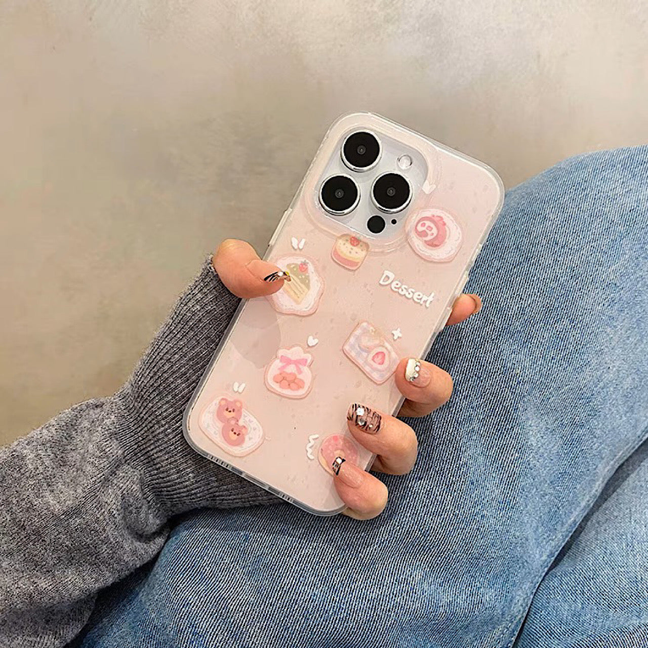 iPhoneケース かわいい スイーツ 単色 スマホケース