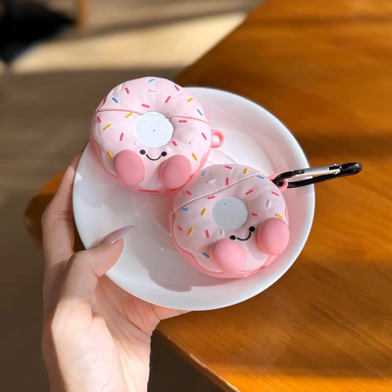 AirPodsケース ピンク ドーナツ AirPods Proケース