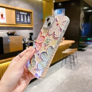 iPhoneケース かわいい お花柄 おしゃれ スマホケース