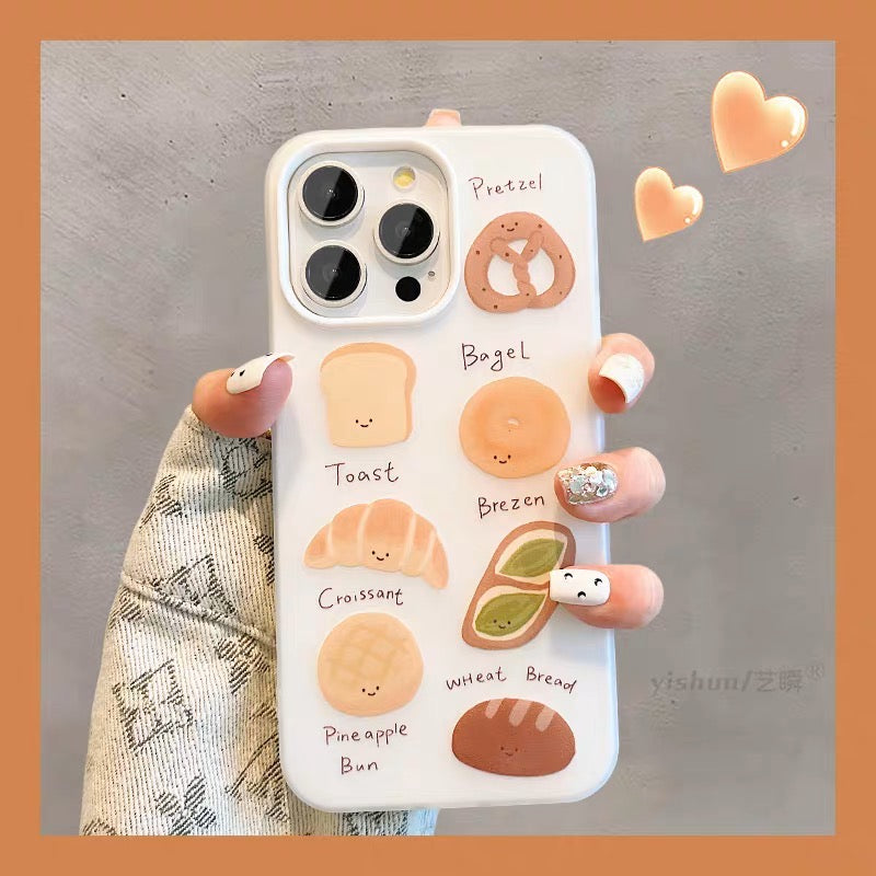 iPhoneケース かわいい パン スマホケース