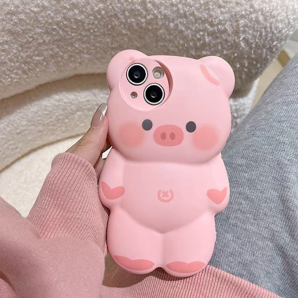 iPhoneケース かわいい ピンク ぶた スマホケース