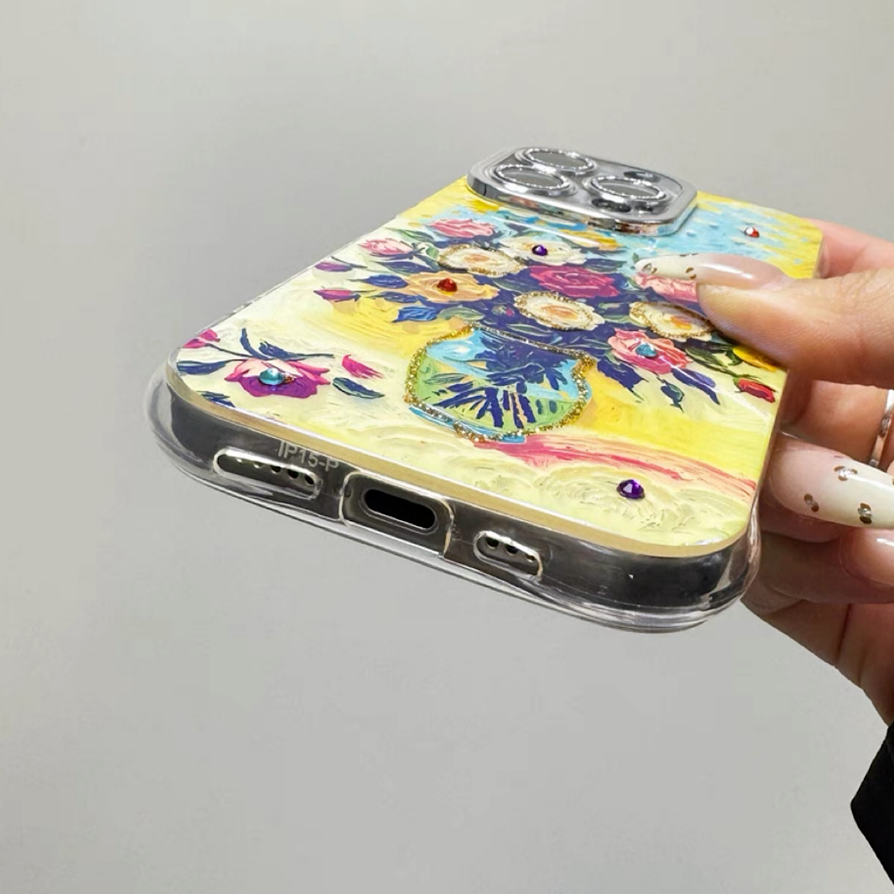 iPhoneケース カラフル フラワー おしゃれ スマホケース