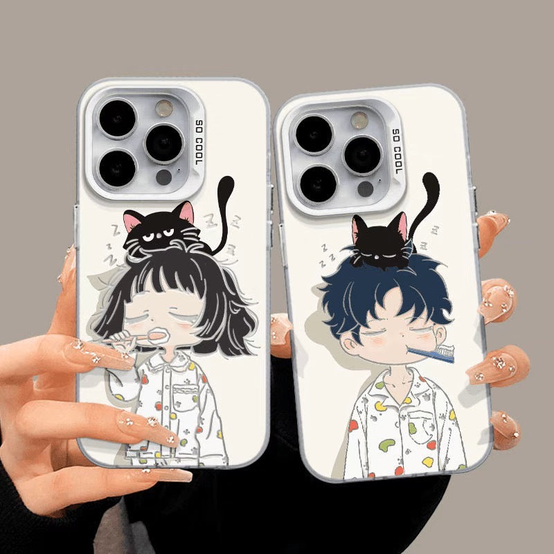 [ペアケース]iPhoneケース かわいい 女の子 男の子 スマホケース