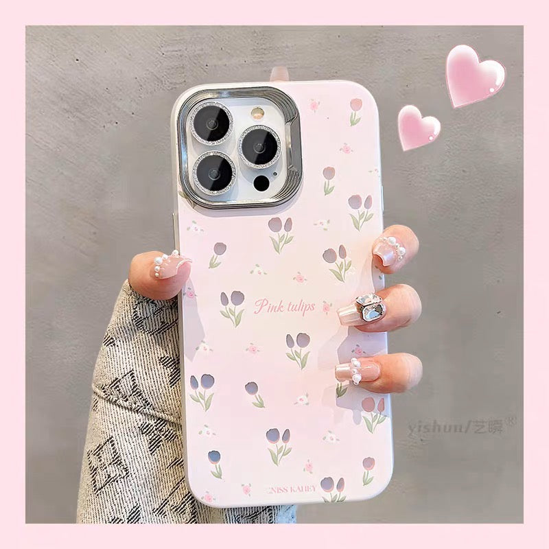 iPhoneケース かわいい フラワー ピンク スマホケース